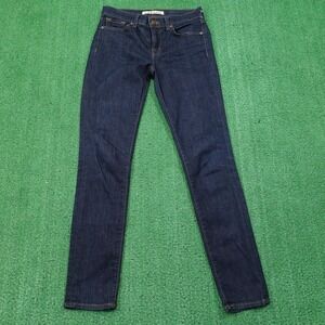 J Brand Jeans Womens 26 Blue Dark Wash Skinny Leg Stretch Denim Made USA 811C032